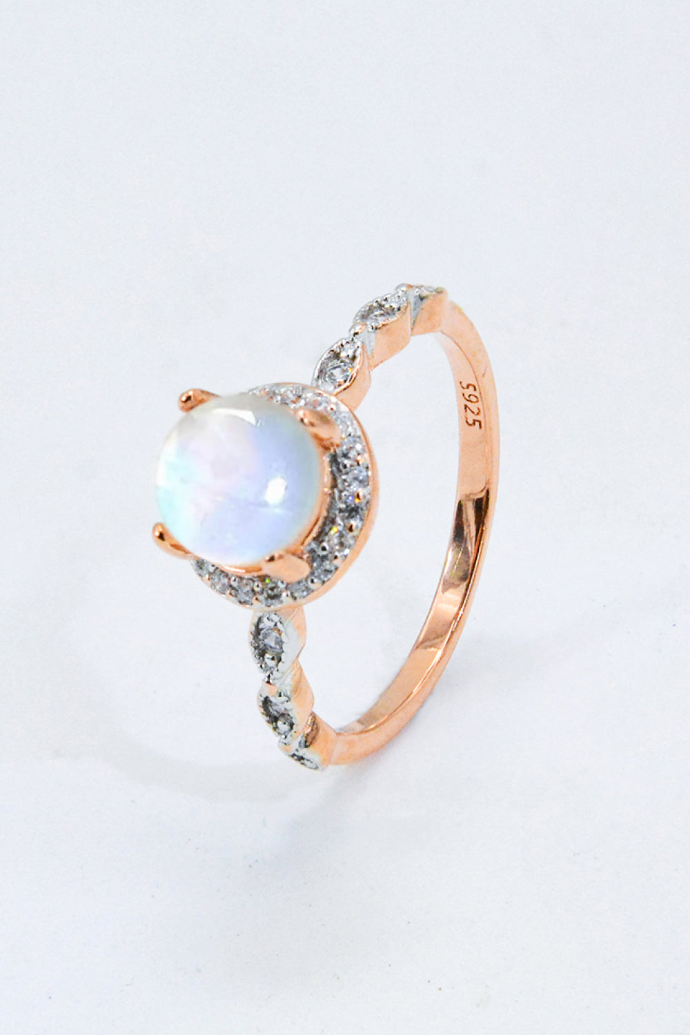 Circular Moonstone Elegance Ring - ZISK Shop  