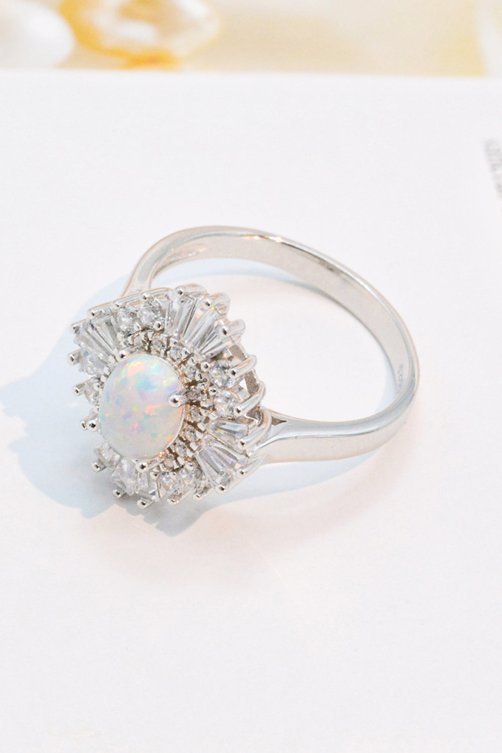 Contemporary Opal Glow Sterling Ring - ZISK Shop  