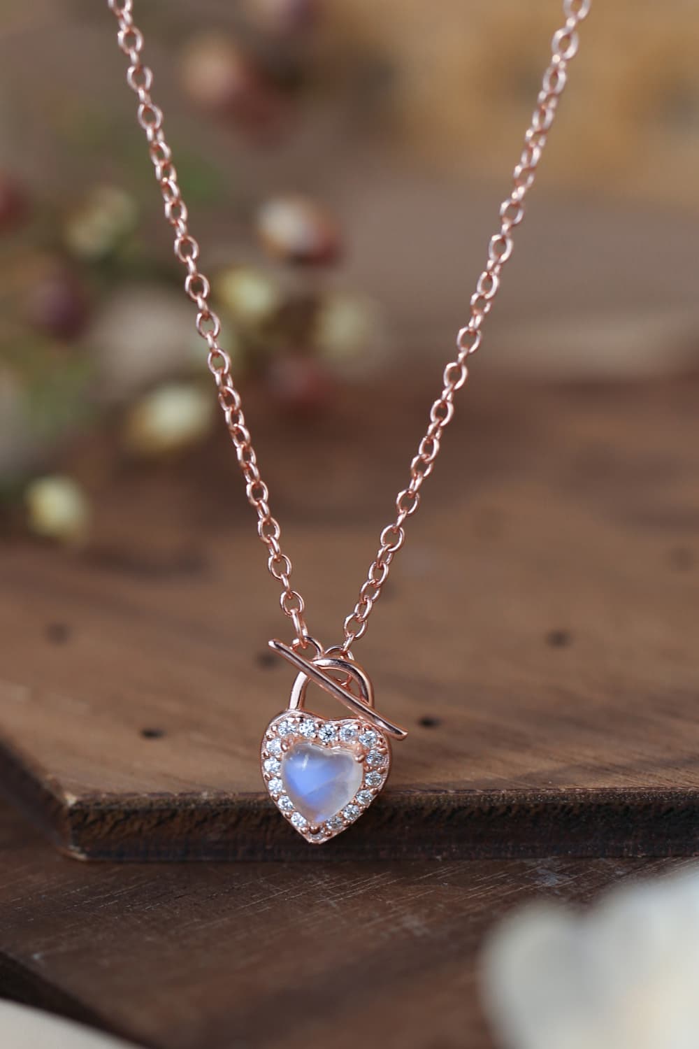 Locked Love Moonstone Pendant Necklace - ZISK Shop  
