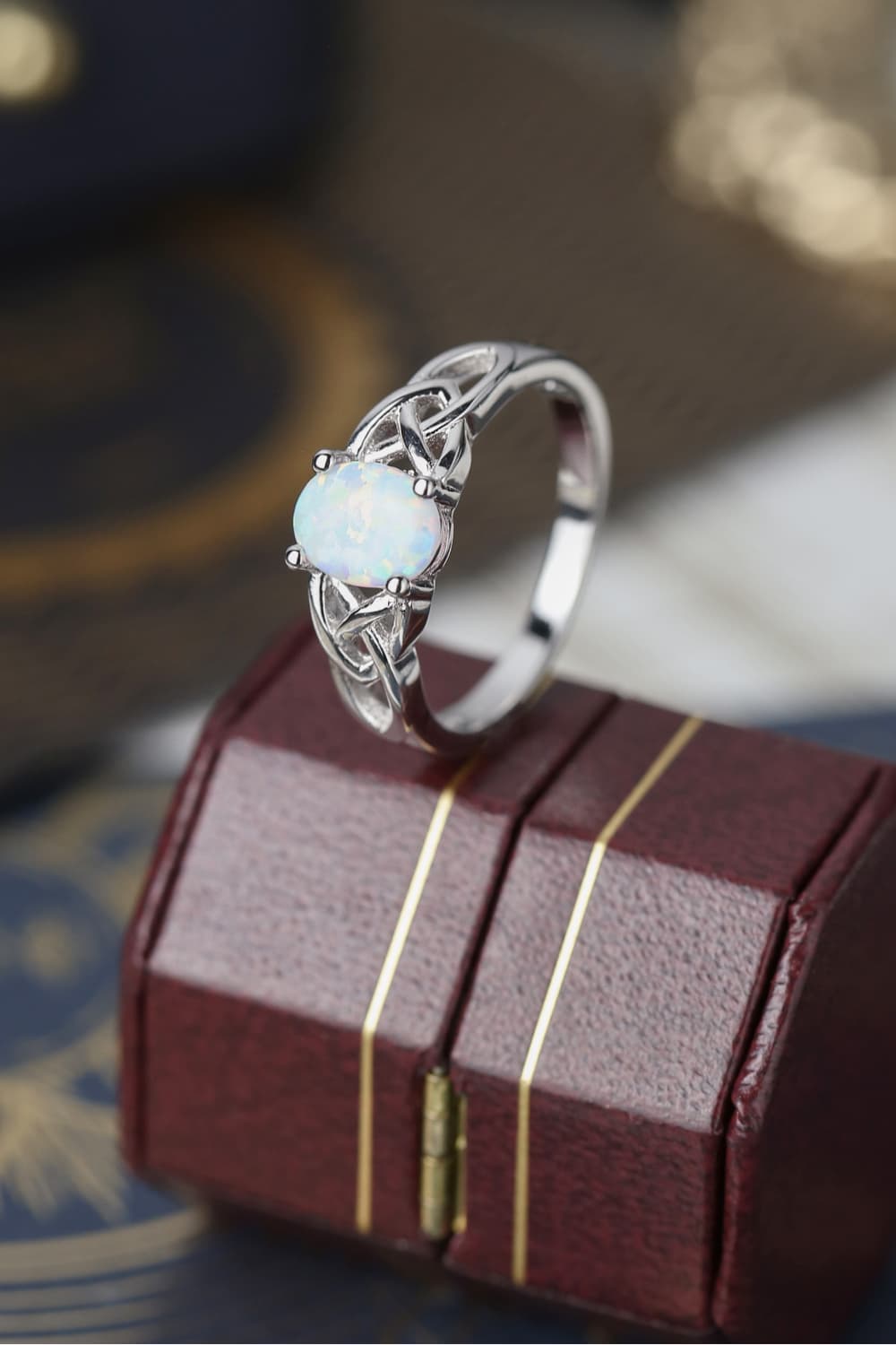 Lattice Luxe 4-Prong Opal Ring - ZISK Shop  